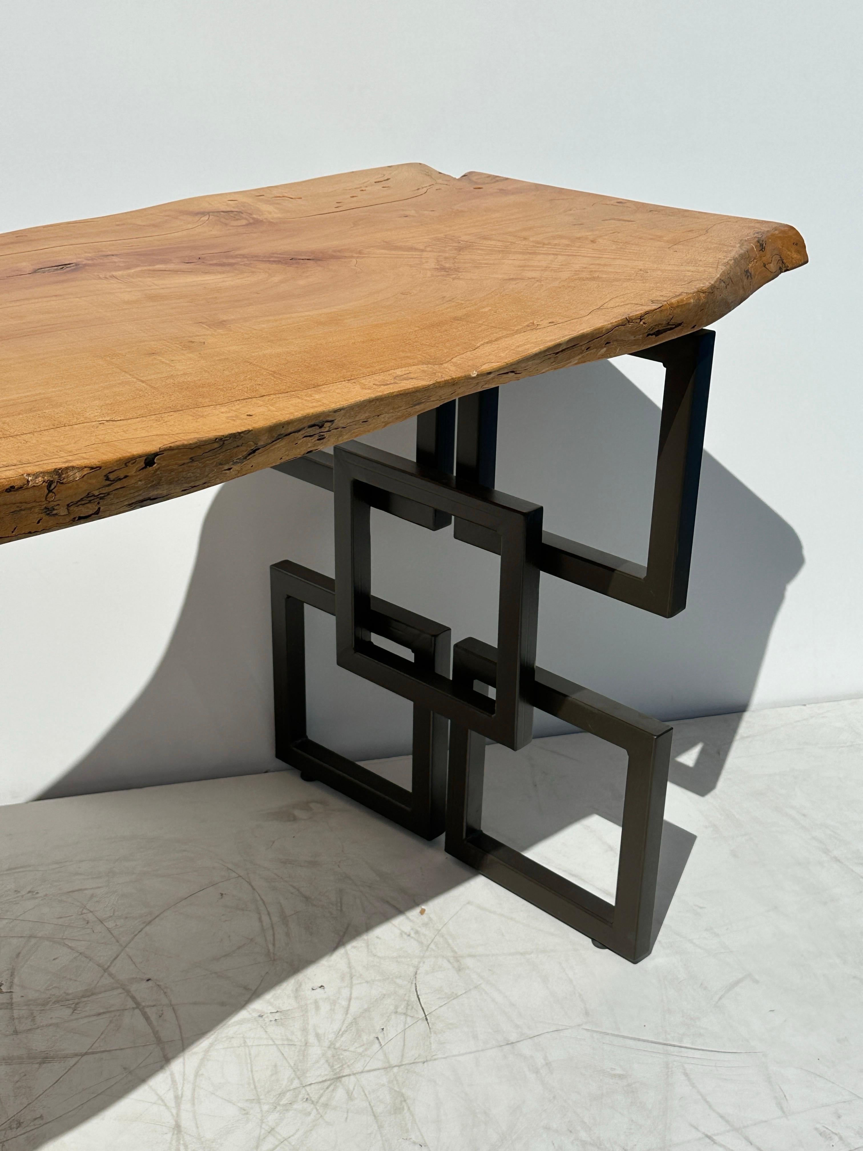 Live Edge Waterfall Desk Console Table 12