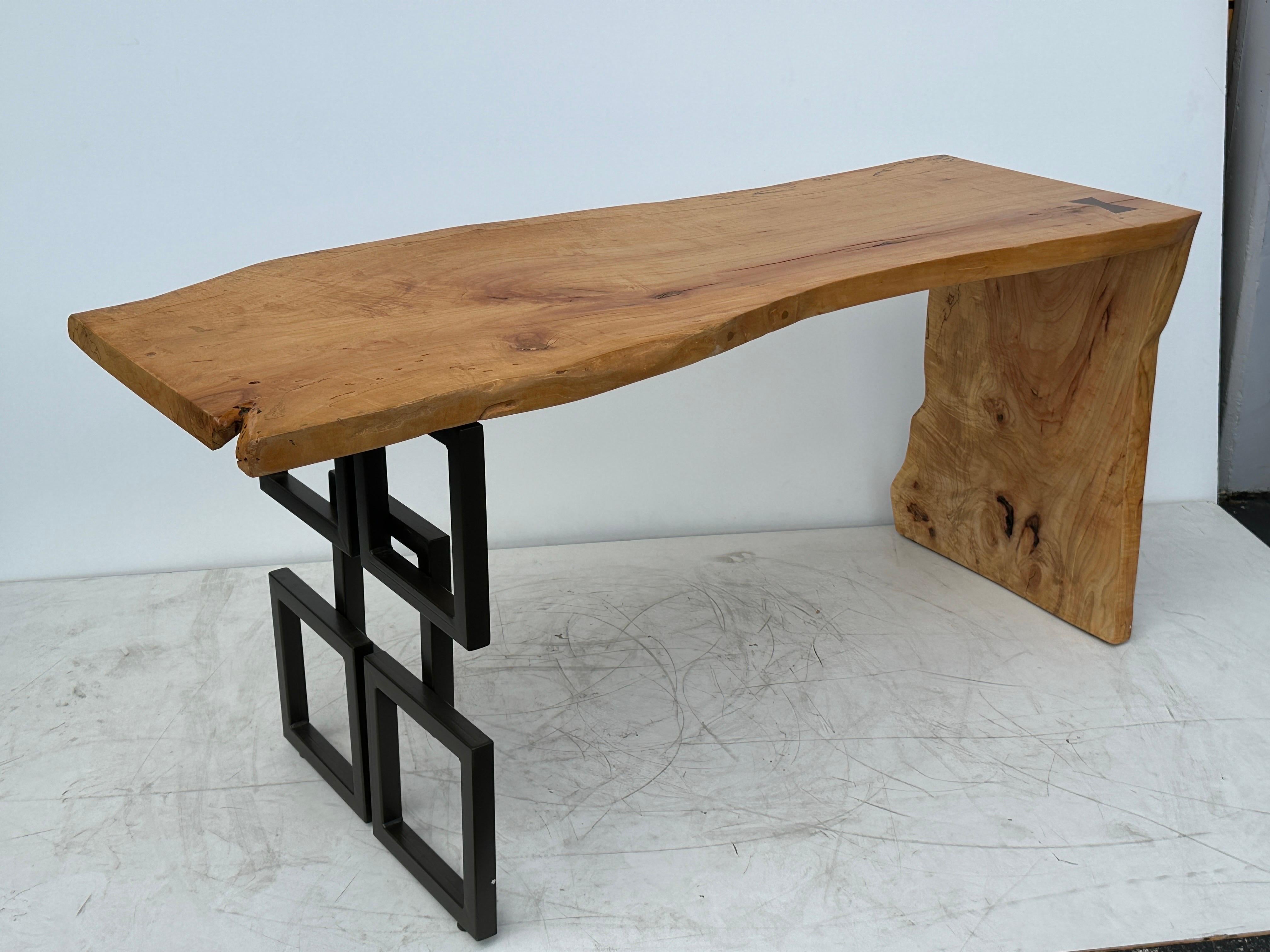 Harewood Live Edge Waterfall Desk Console Table