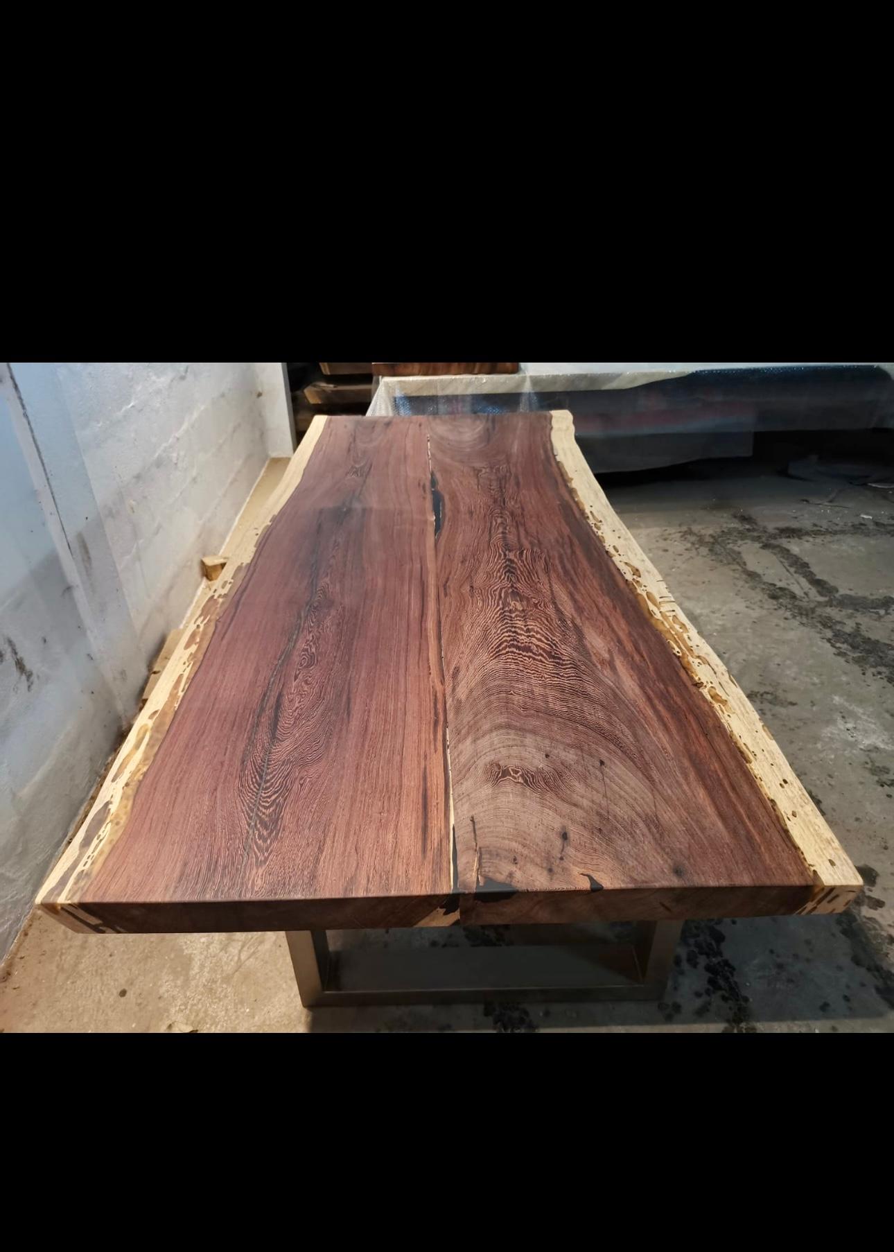 Live Edge Wenge Dining Table  For Sale 1