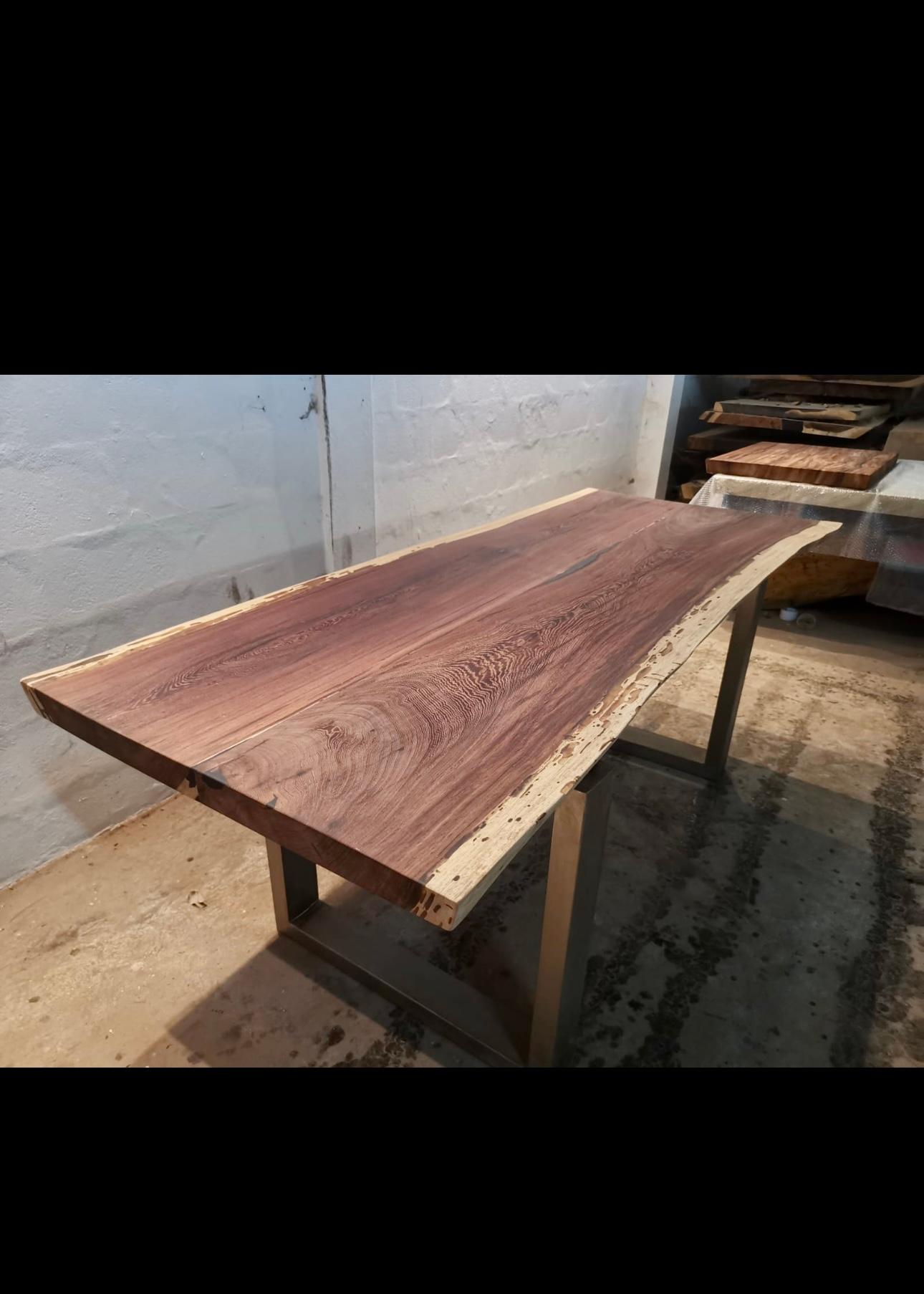 Live Edge Wenge Dining Table  For Sale 3