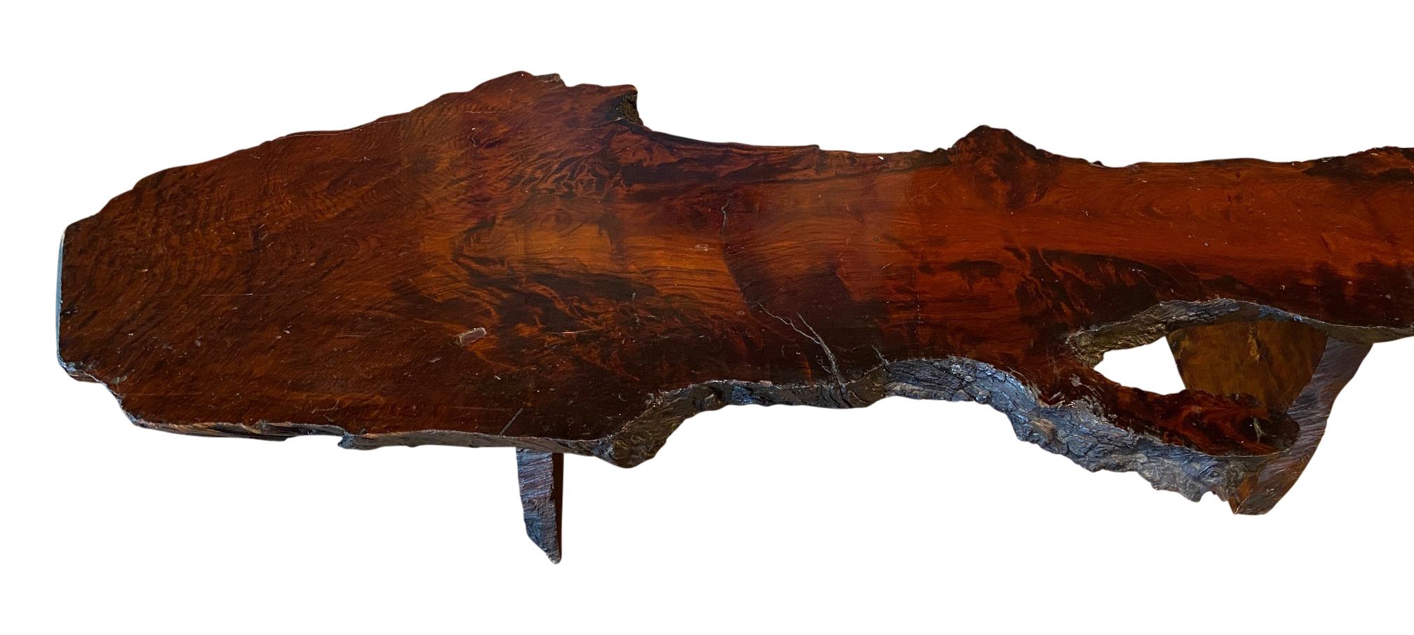 live edge coffee table