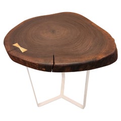 Live Edge Wood Slab Coffee Table by Creation Therrrier