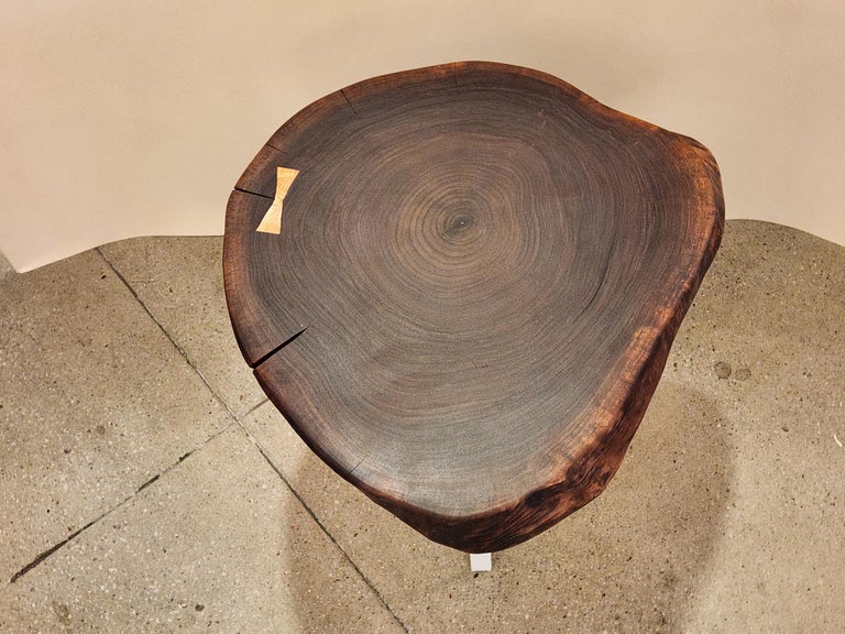 Live Edge Wood Slab Coffee Table For Sale at 1stDibs