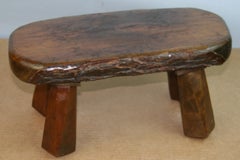 Scandinavian Live Edge Wood Stool