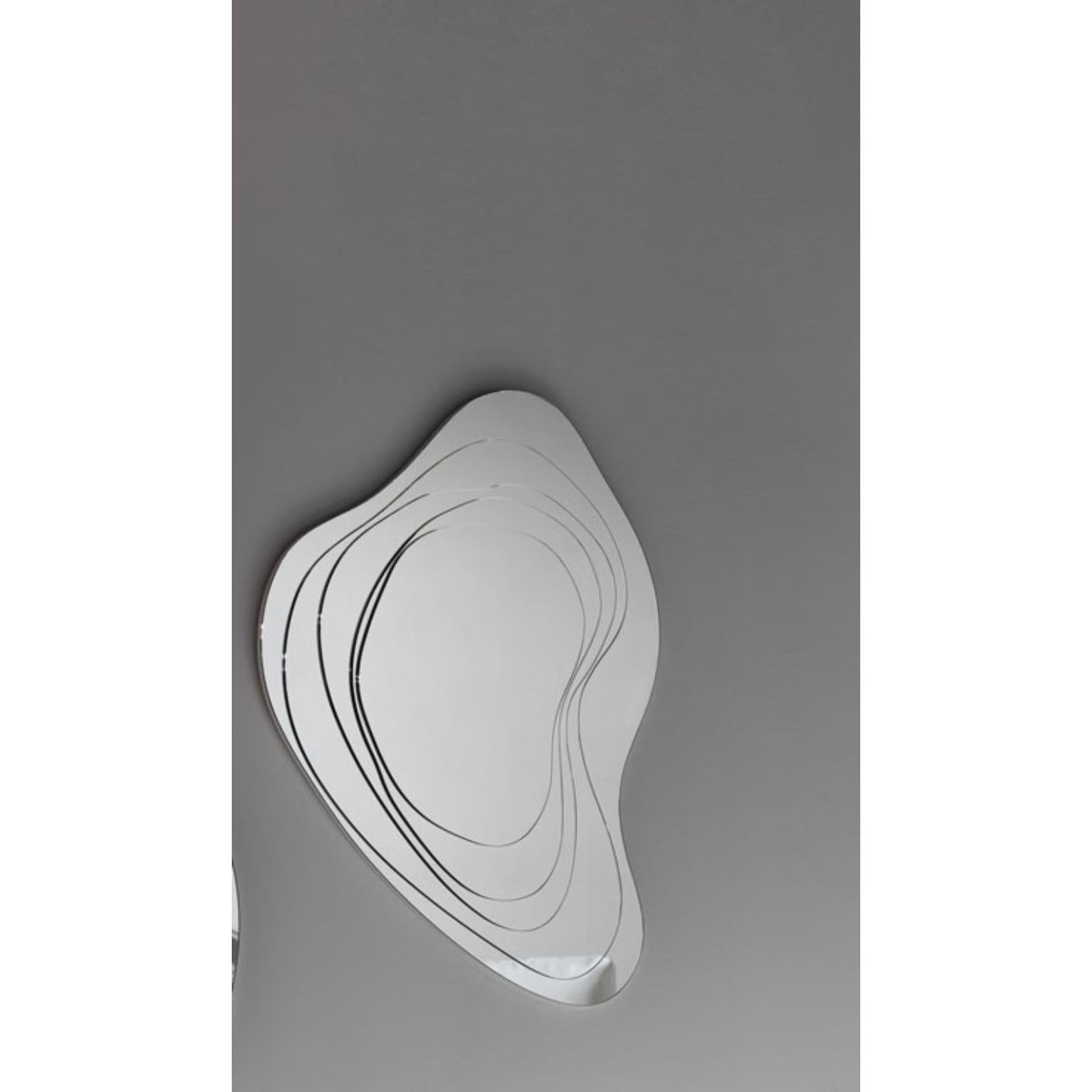 XXIe siècle et contemporain Miroir mural Livelli 1850 avec MDF blanc par Barberini & Gunnell en vente