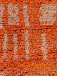 Rare Sunny Vintage Abstract Moroccan Boujad Rug Curated By Breuckelen Berber
