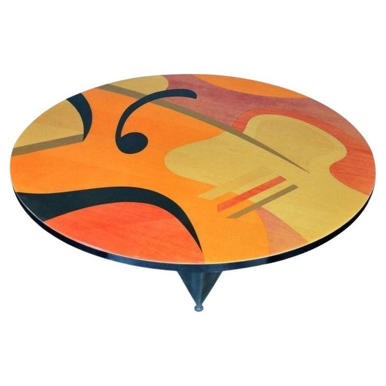 Lively Wooden Coffee Table For Sale at 1stDibs