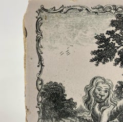 Liverpooler Delfter Fliese "Äsops Fabeln", um 1765