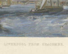 Liverpool from Seacombe – 19th-Century Maritime Engraving by W.B. Scott