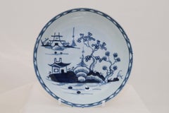 Liverpool porcelain hand painted tea bowl and saucer