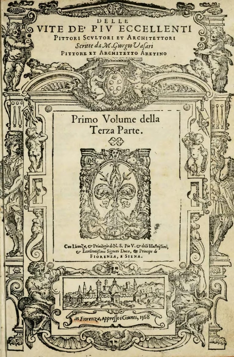 Lives Of The Artists Four Complete Volumes Giorgio Vasari Florence 1568 At 1stdibs
