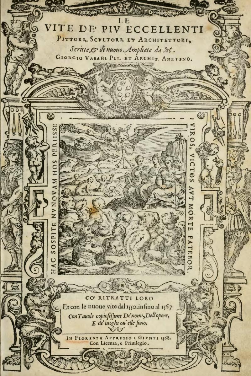 Renaissance 'Lives of the Artists' , Four Complete Volumes, Giorgio Vasari, Florence 1568