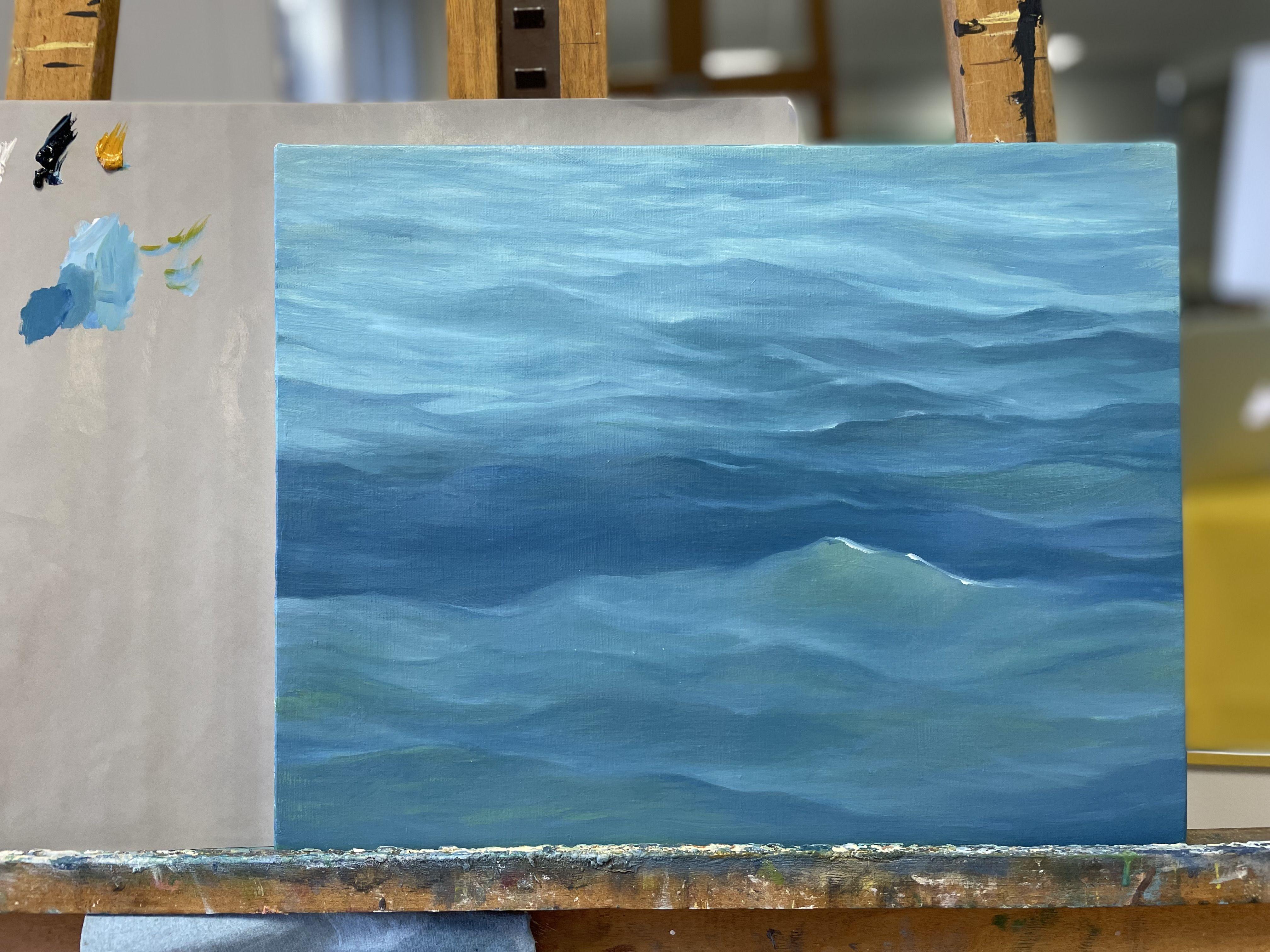 Hacia las olas, Pintura, Óleo sobre lienzo - Painting Realista de livia mosanu