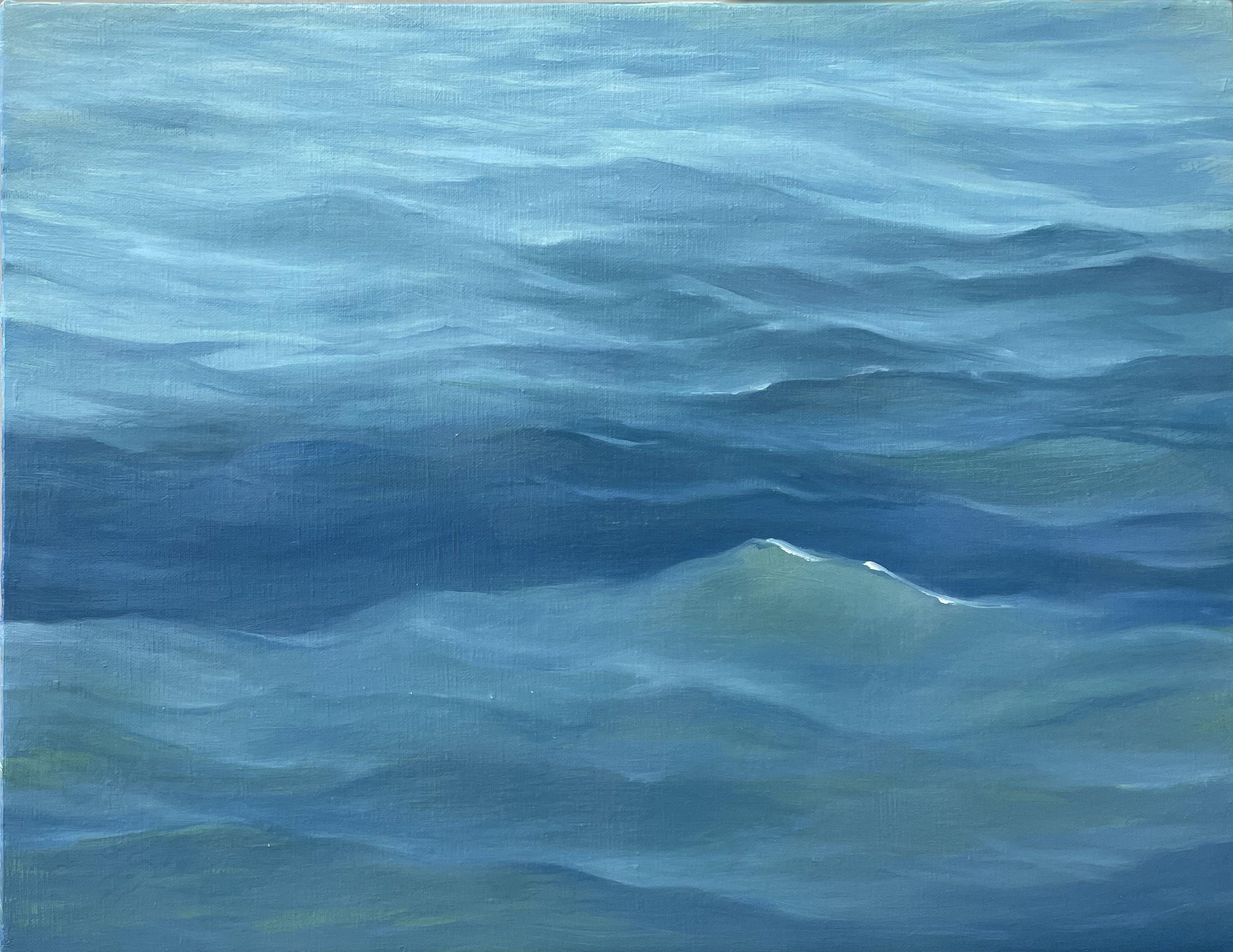 Hacia las olas, Pintura, Óleo sobre lienzo - Painting de livia mosanu