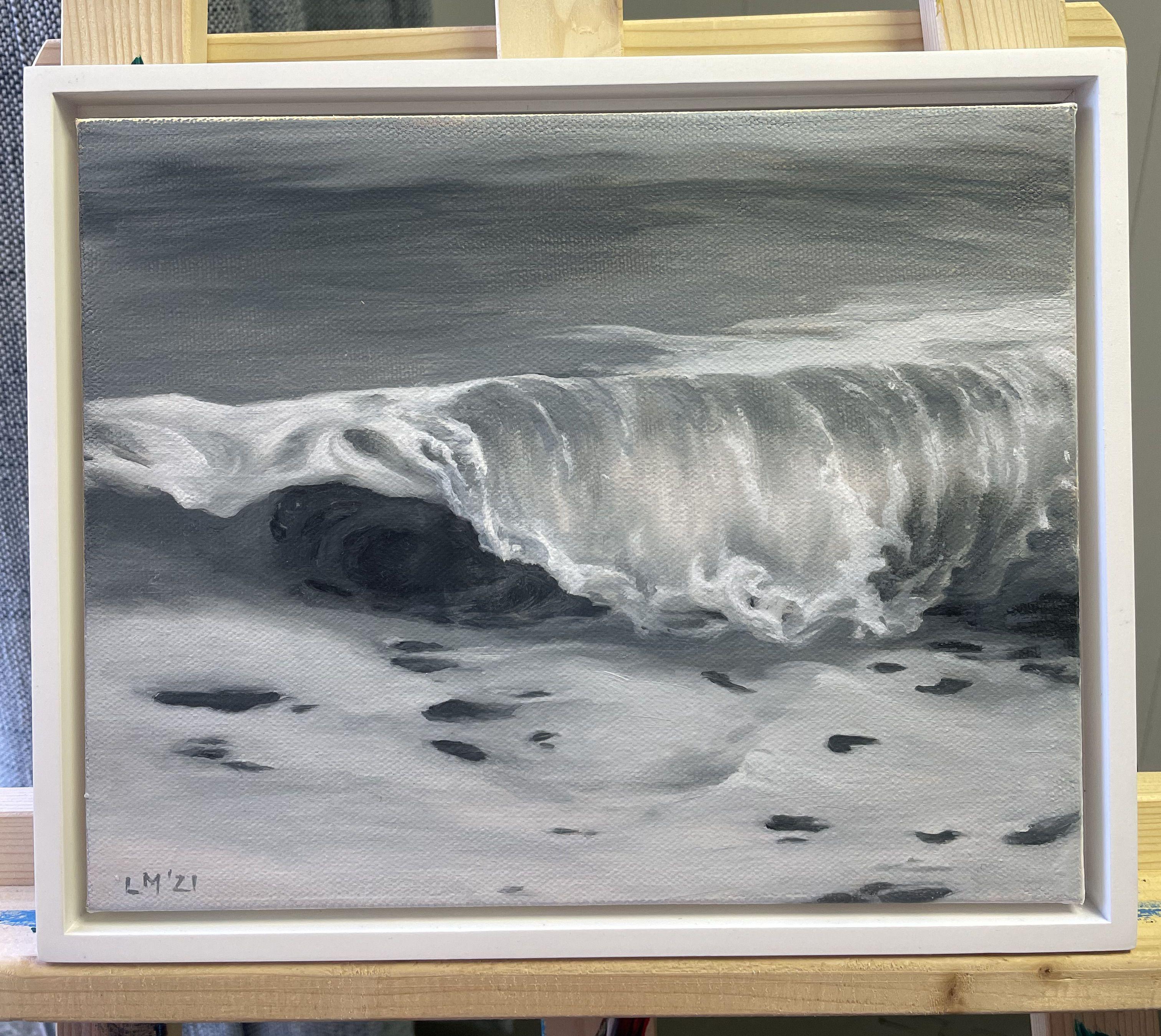 Welle, Gemälde, Öl auf Leinwand (Realismus), Painting, von livia mosanu