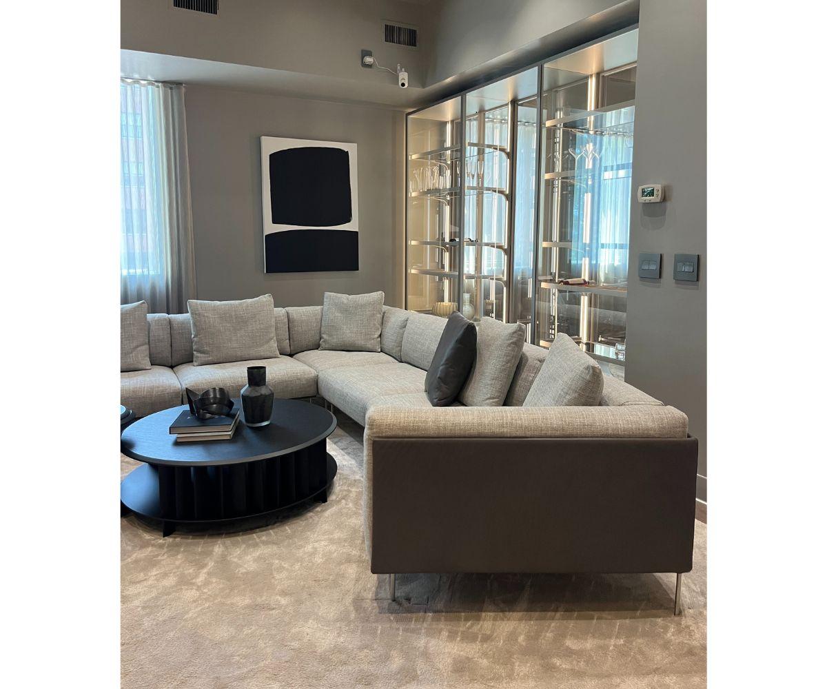 Moderne Living Divani Canapé sectionnel avec système de tringles en vente