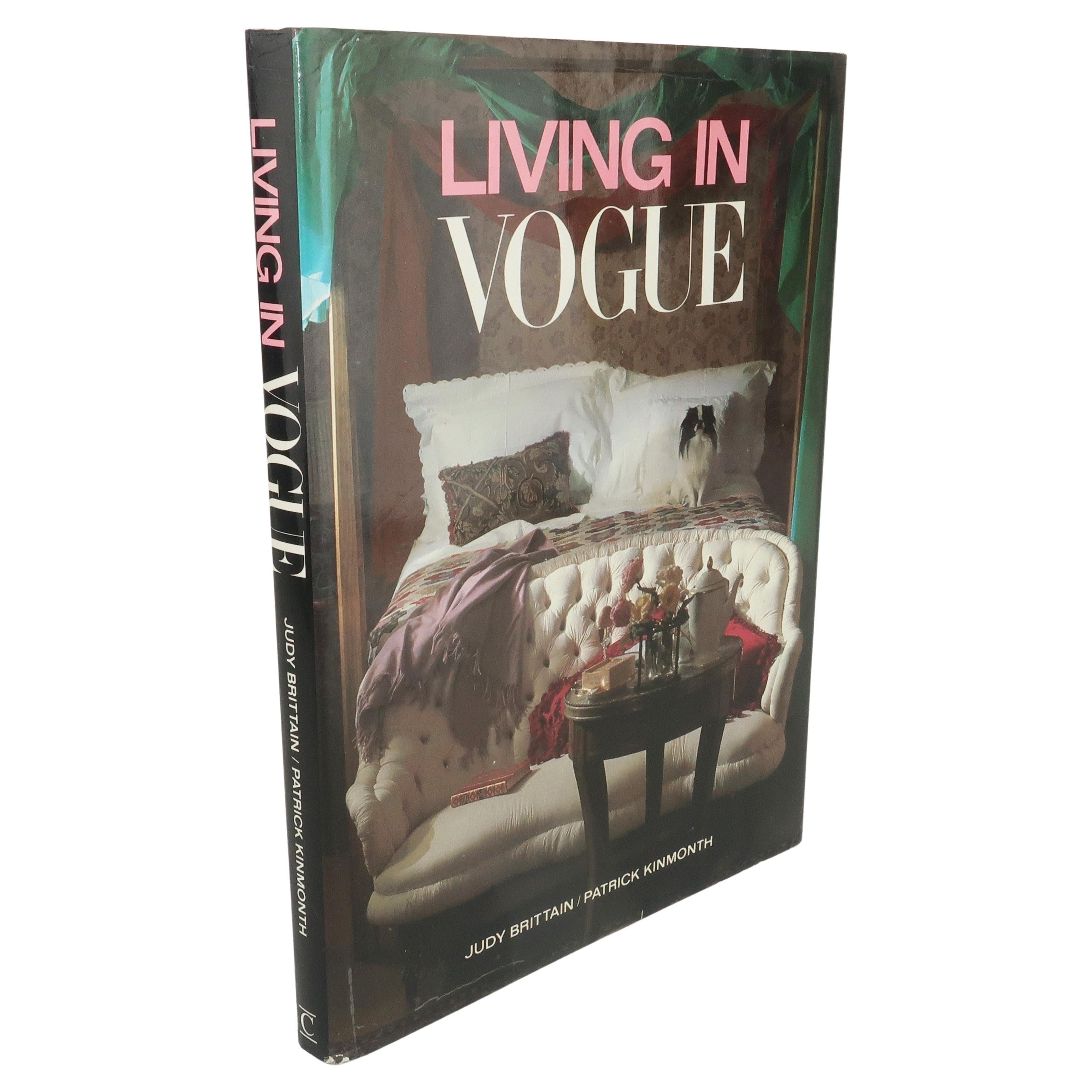 Living in Vogue Rare Coffee Table Book, 1984