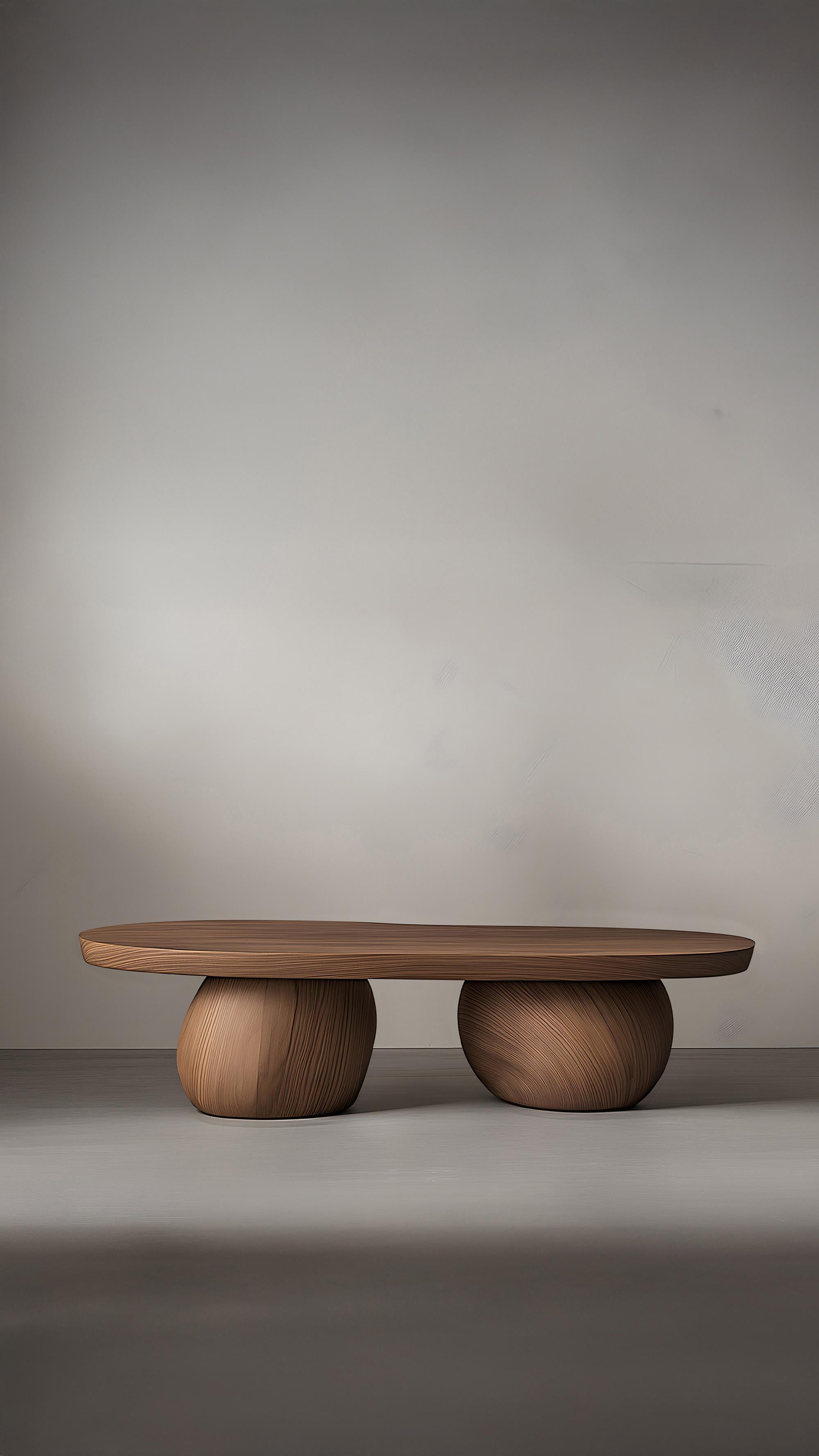 Brutalisme Table basse de salon Serie 18 - Sereno by NONO in Solid Wood en vente
