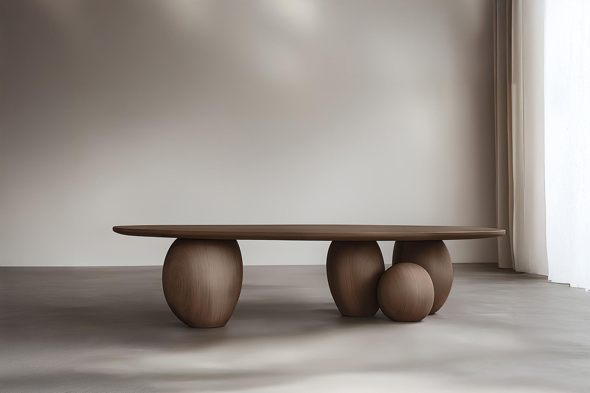 Brutalismo Tavolino da salotto Serie 46 - Sereno di Joel Escalona in legno massiccio in vendita
