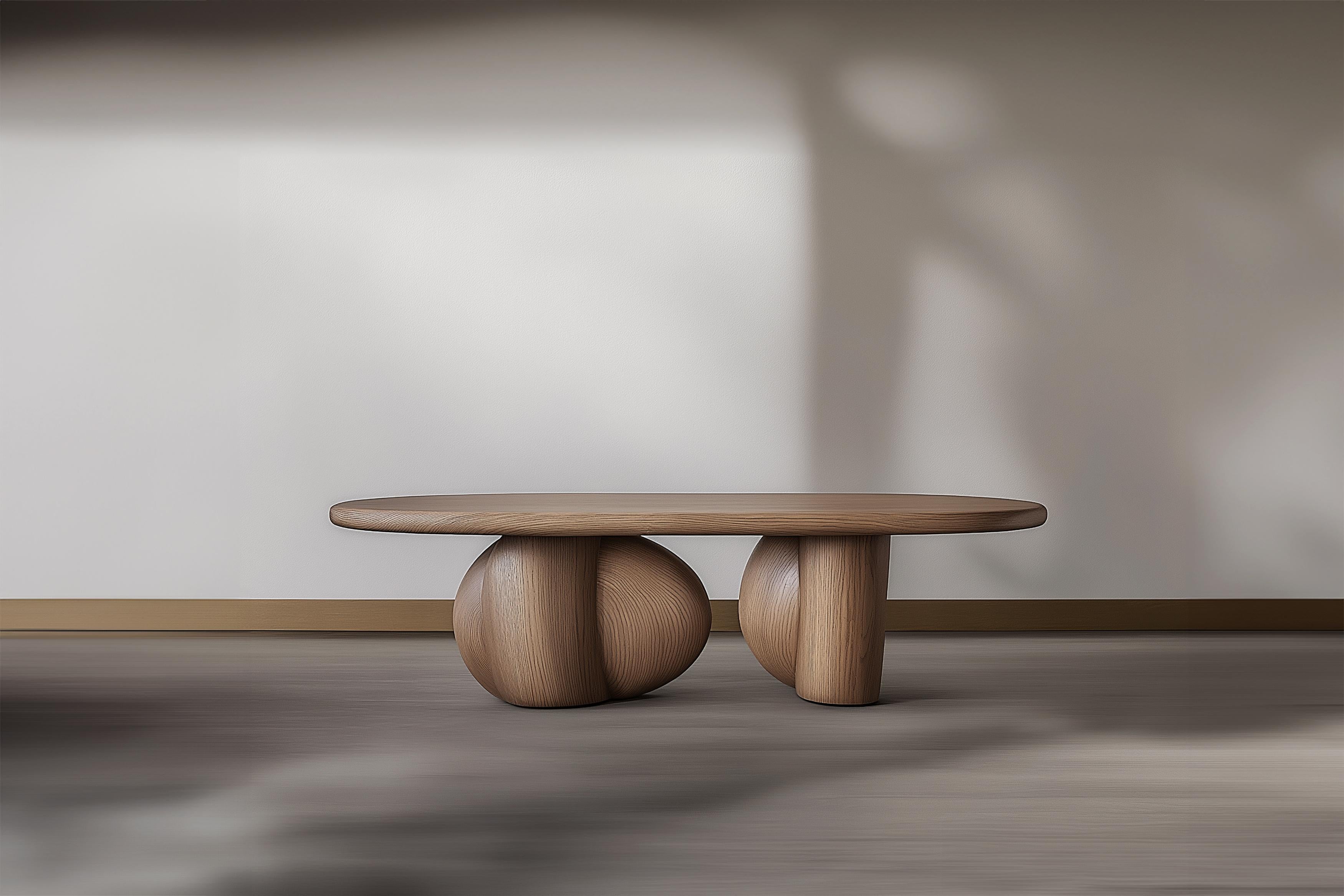 Brutalisme Table basse de salon Serie 55 - Sereno by NONO in Solid Wood en vente