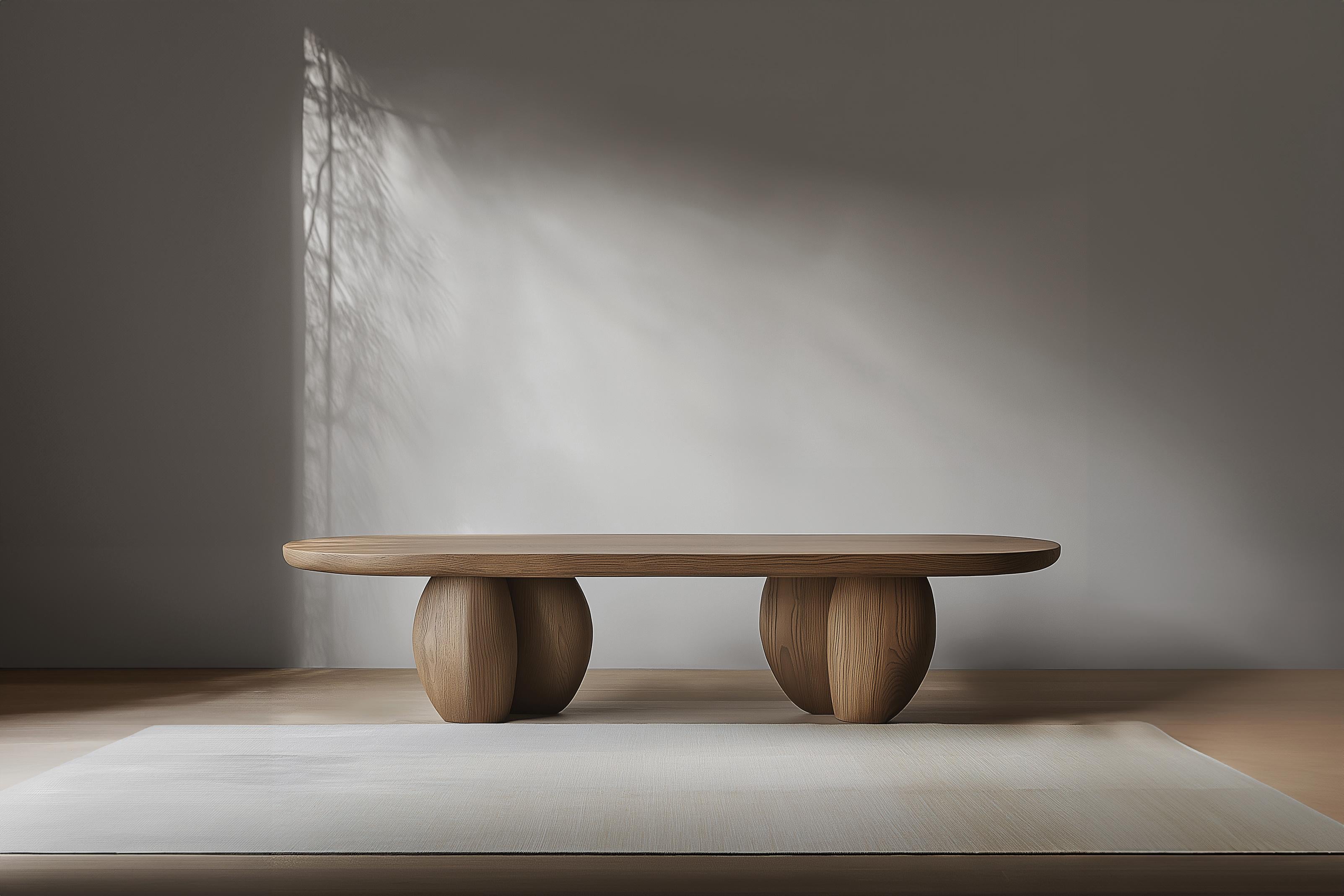 Brutalisme Table basse de salon Serie 91 - Sereno by NONO avec pieds en galets en vente