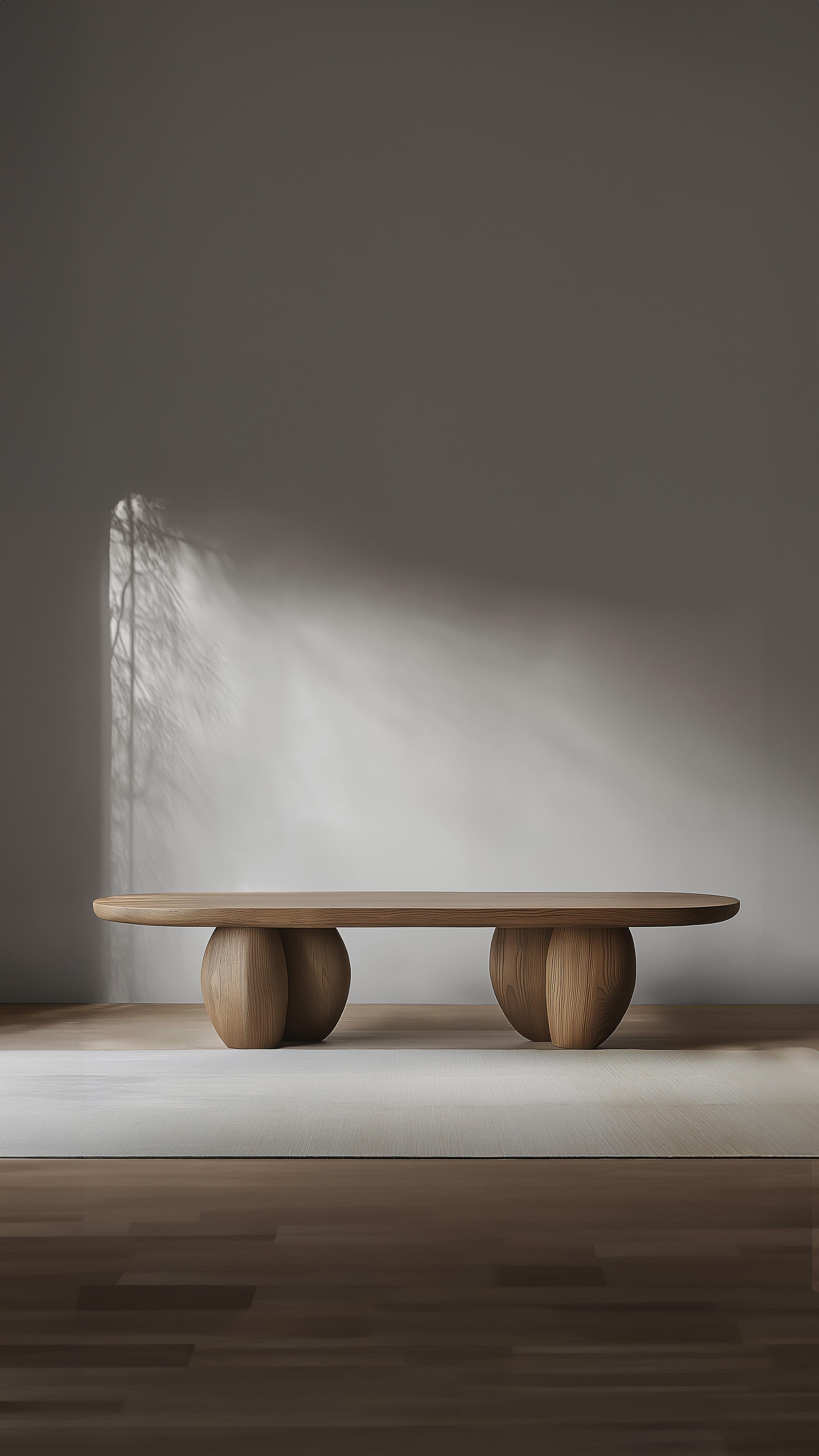 Mexicain Table basse de salon Serie 91 - Sereno by NONO avec pieds en galets en vente