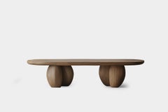 Mesa baja de salón Serie 91 - Sereno by NONO con patas de canto rodado