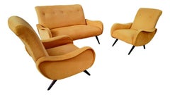 Living Room Complete Set in the "Lady" Style by Marco Zanuso, 1960s