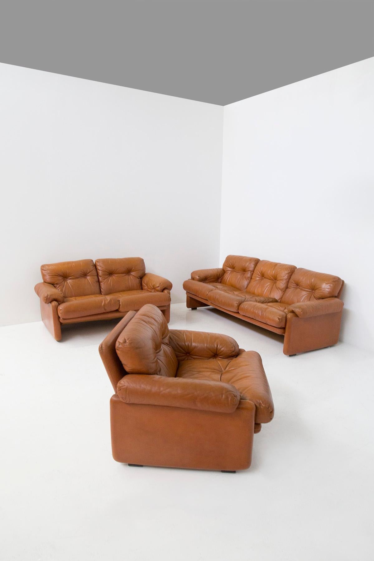 Modern Living room of Afra and Tobia Scarpa, Model Coronado for B&B Italia