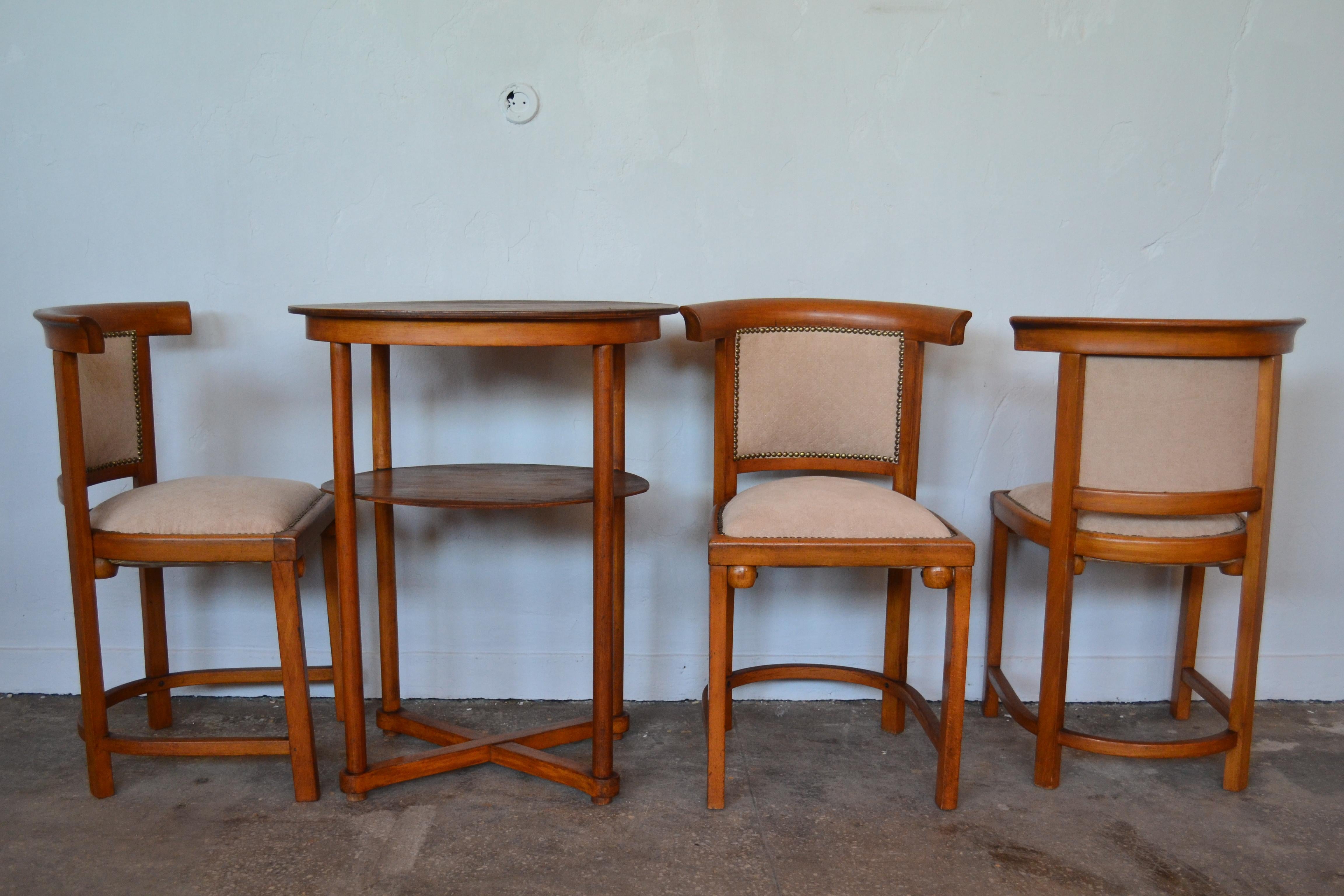 Living Room Set by Josef Hoffmann for Jacob & Josef Kohn, 1905 In Good Condition For Sale In Mazowieckie, PL