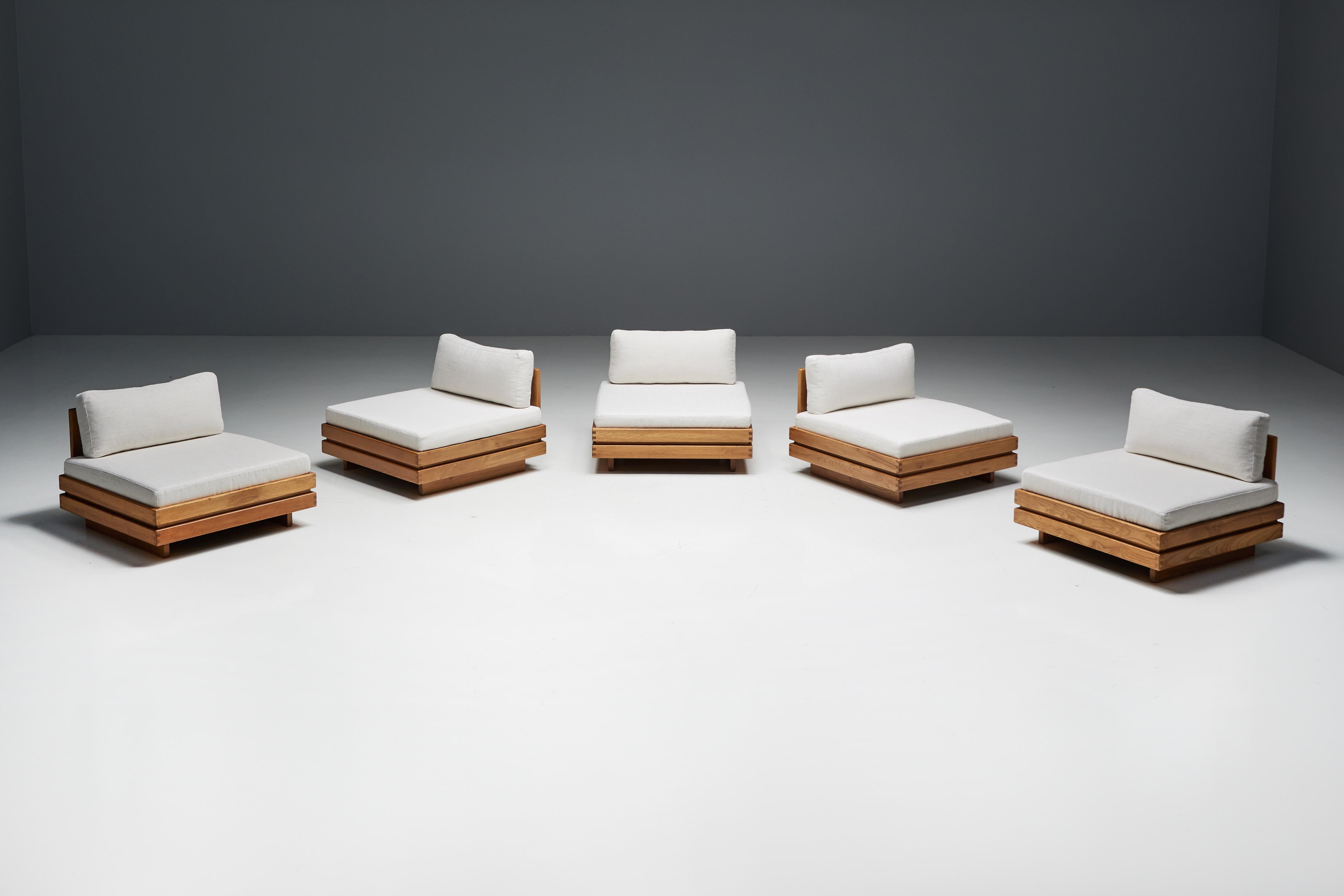 Living Room Set by Maison Regain, France, 1970s 5
