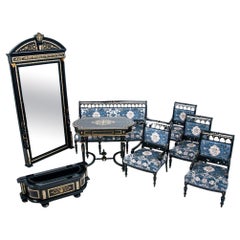 Living Room Set - Hans Makart, Austria, 1850s, Restored