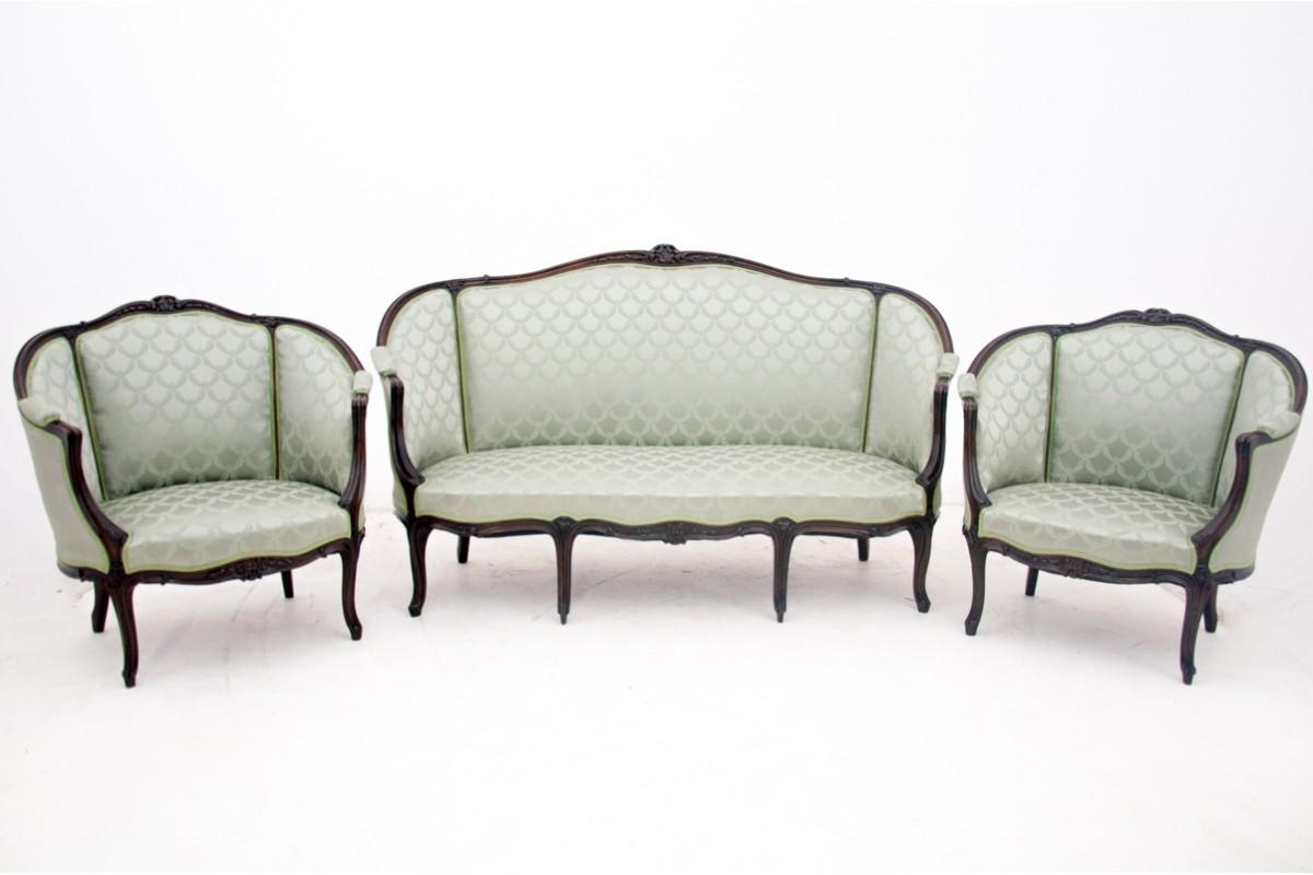 Living room set in Louis Philippe Style from France, circa 1870.
