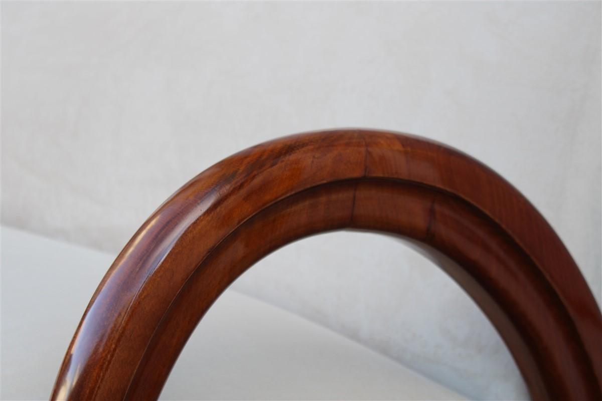 Living Room Set Italian Design 1940s Ducrot Palermo Walnut Curved Boomerang 14