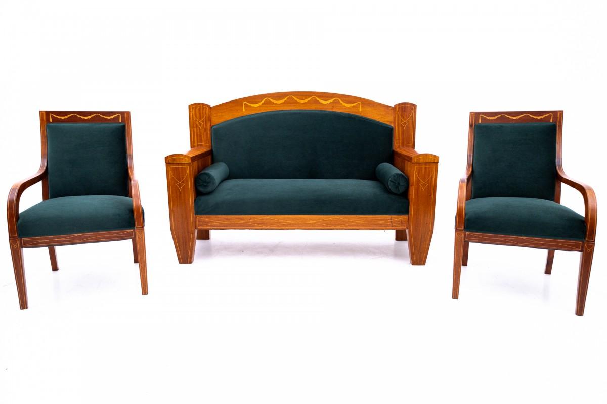 Living room set, Northern Europe, circa 1890.