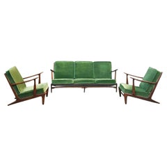 Living Room Set or Sofa Set in Ercol Style, 1960s