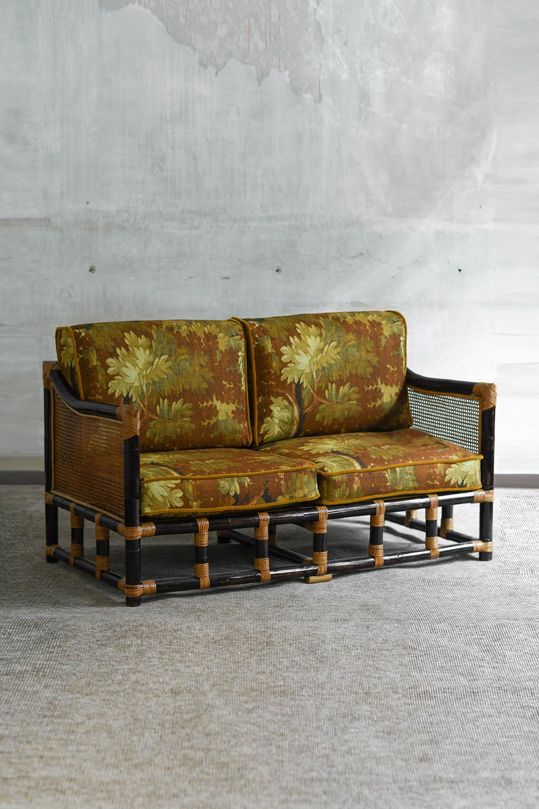 Ensemble salon : paire de fauteuils et canapé Bon état - En vente à Roma, RM
