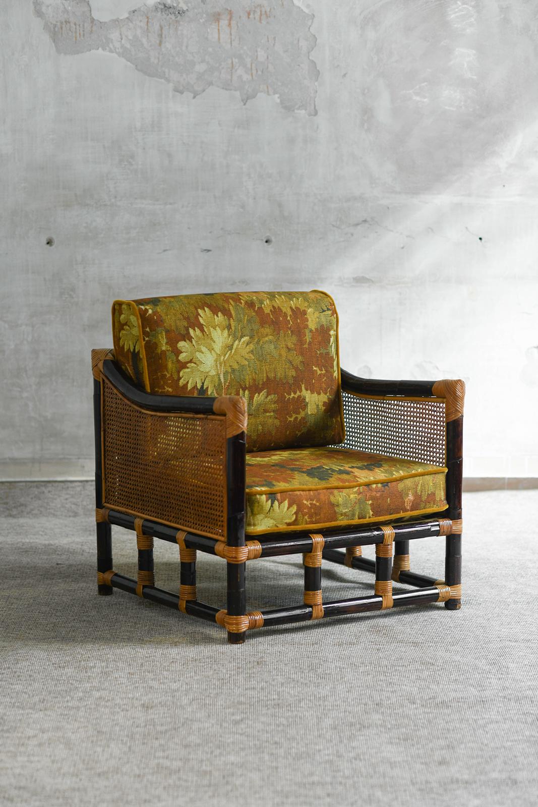 Ensemble salon : paire de fauteuils et canapé en vente 2