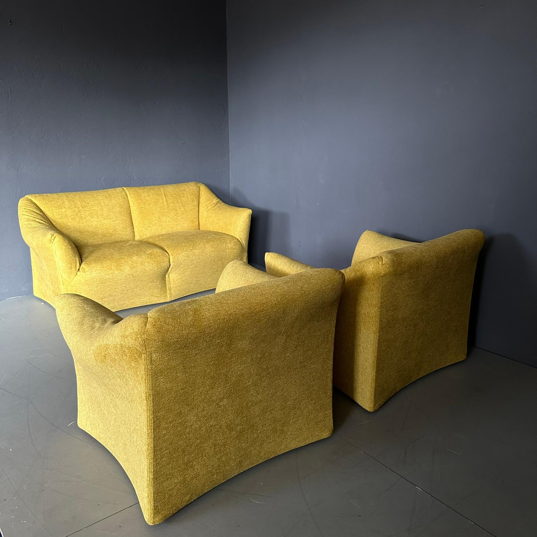 italien Ensemble de salon Tenazione modèle 685 conçu par Mario Bellini  pour Cassina en vente