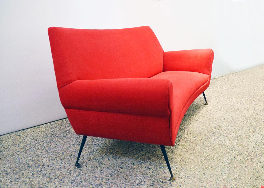 Living room set with sofa and two armchairs, Italian production, 1960s In Excellent Condition For Sale In Parma, IT