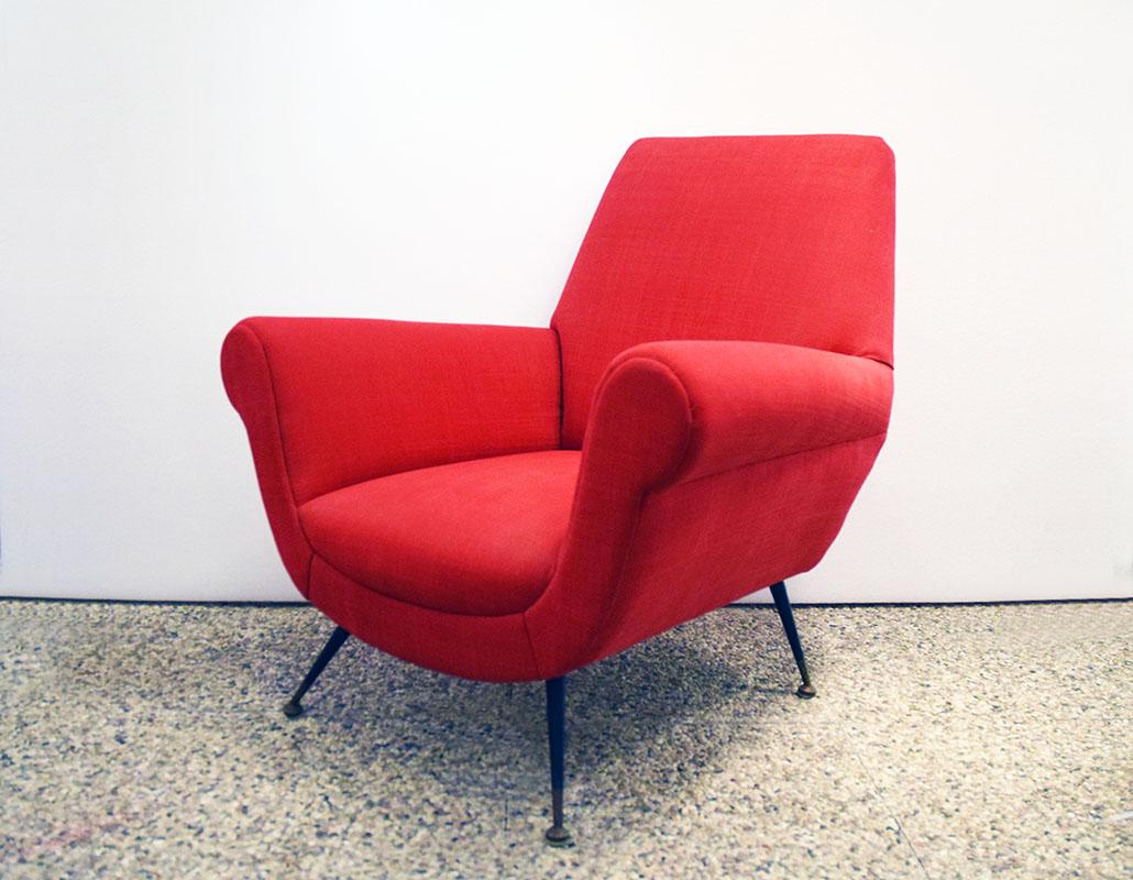 Living room set with sofa and two armchairs, Italian production, 1960s For Sale 3