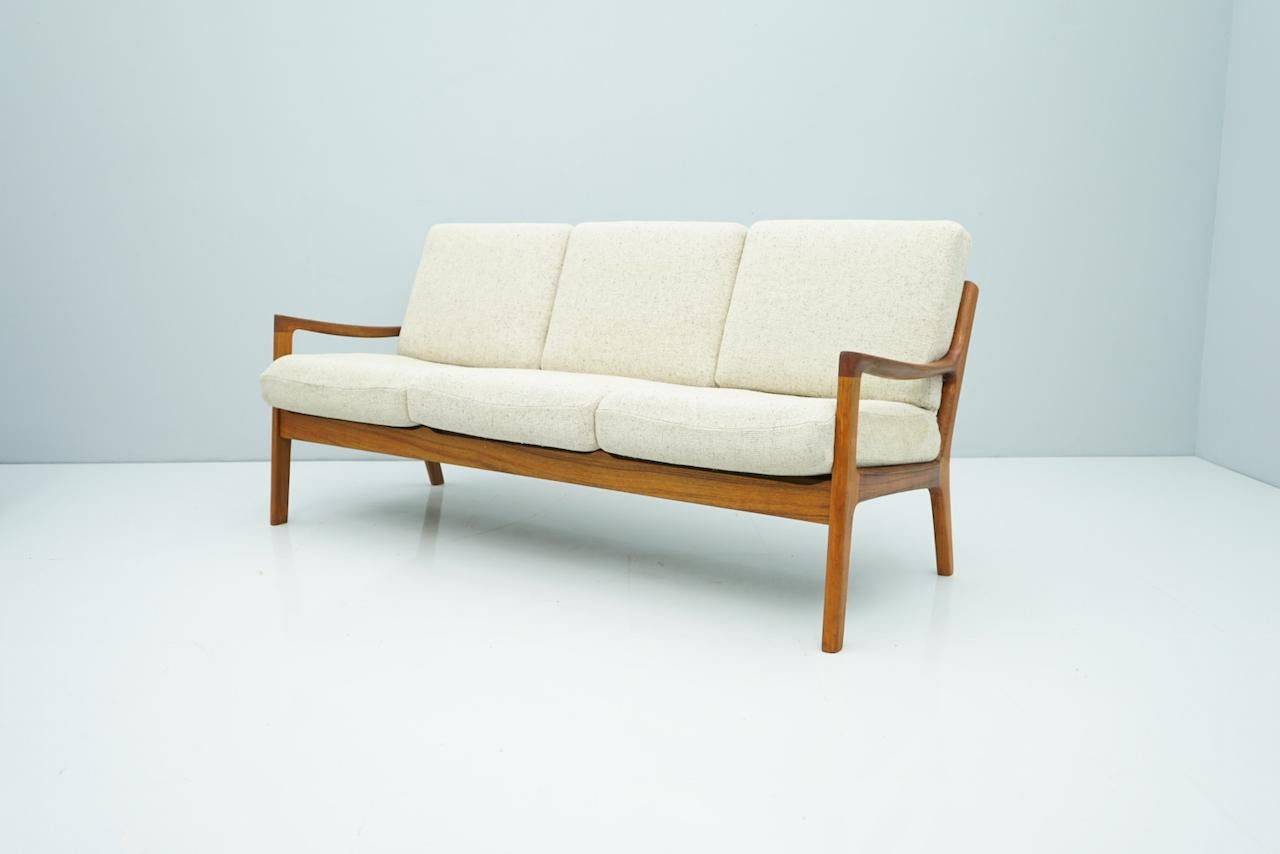 Danish Living Room Suite by Ole Wanscher Denmark 1951 Sofa Lounge Chairs in Teak For Sale