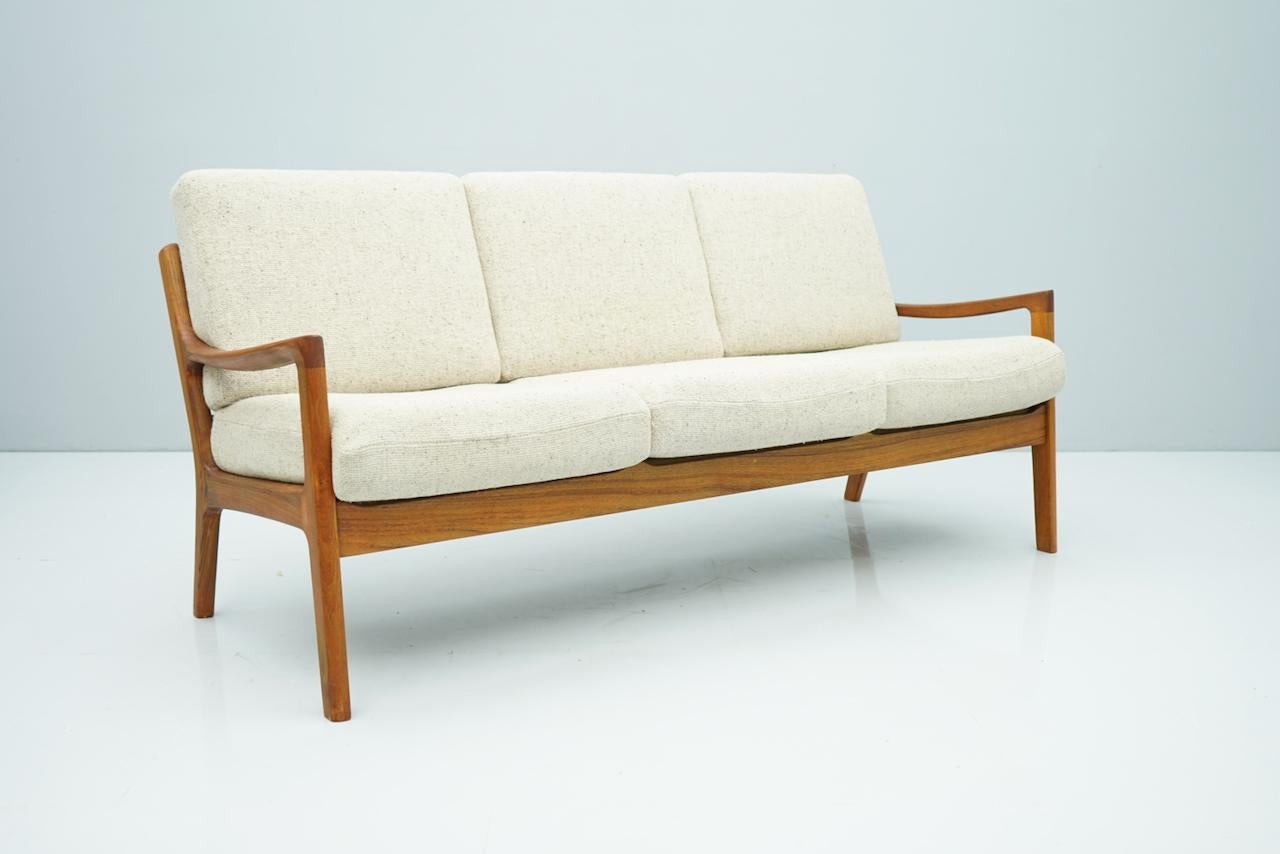 Living Room Suite by Ole Wanscher Denmark 1951 Sofa Lounge Chairs in Teak For Sale 1
