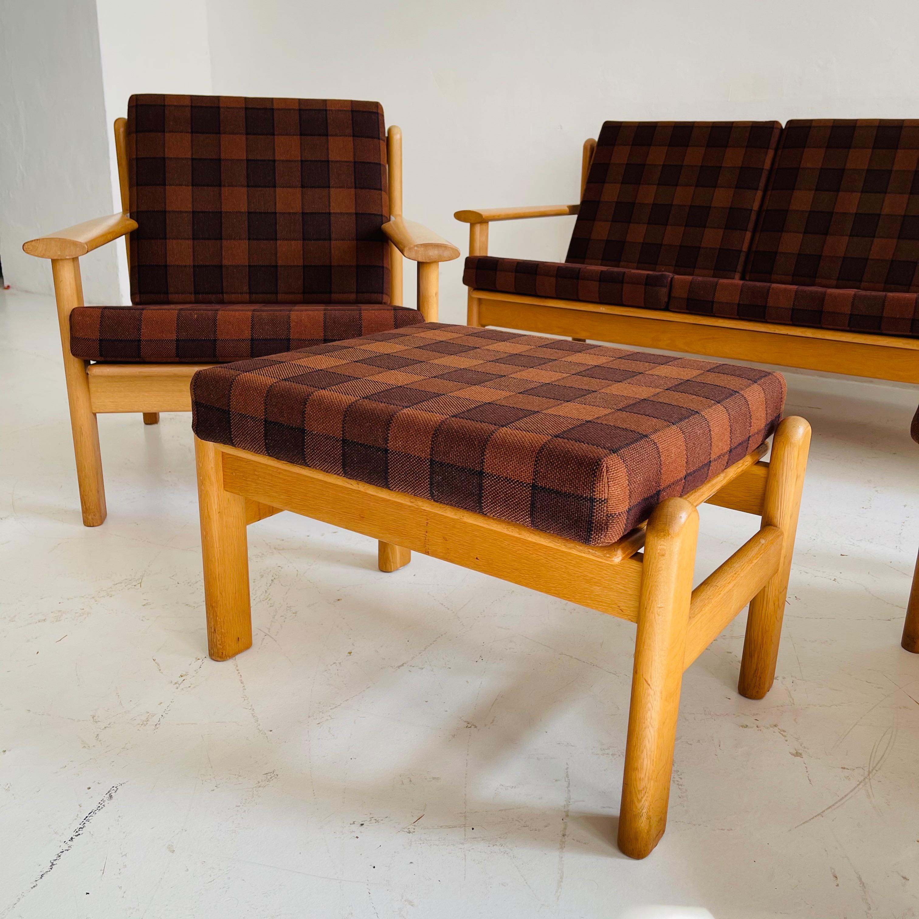 Living Room Suite Sofa Lounge Chair by Poul Volther for Frem Rølje, Denmark 1950 For Sale 7