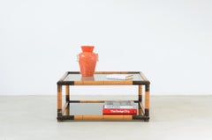 Living room table in imitation bamboo wood