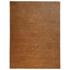 21st Cent Living Room Wool Warm Sandy Color Rug by Deanna Comellini 300x400 cm