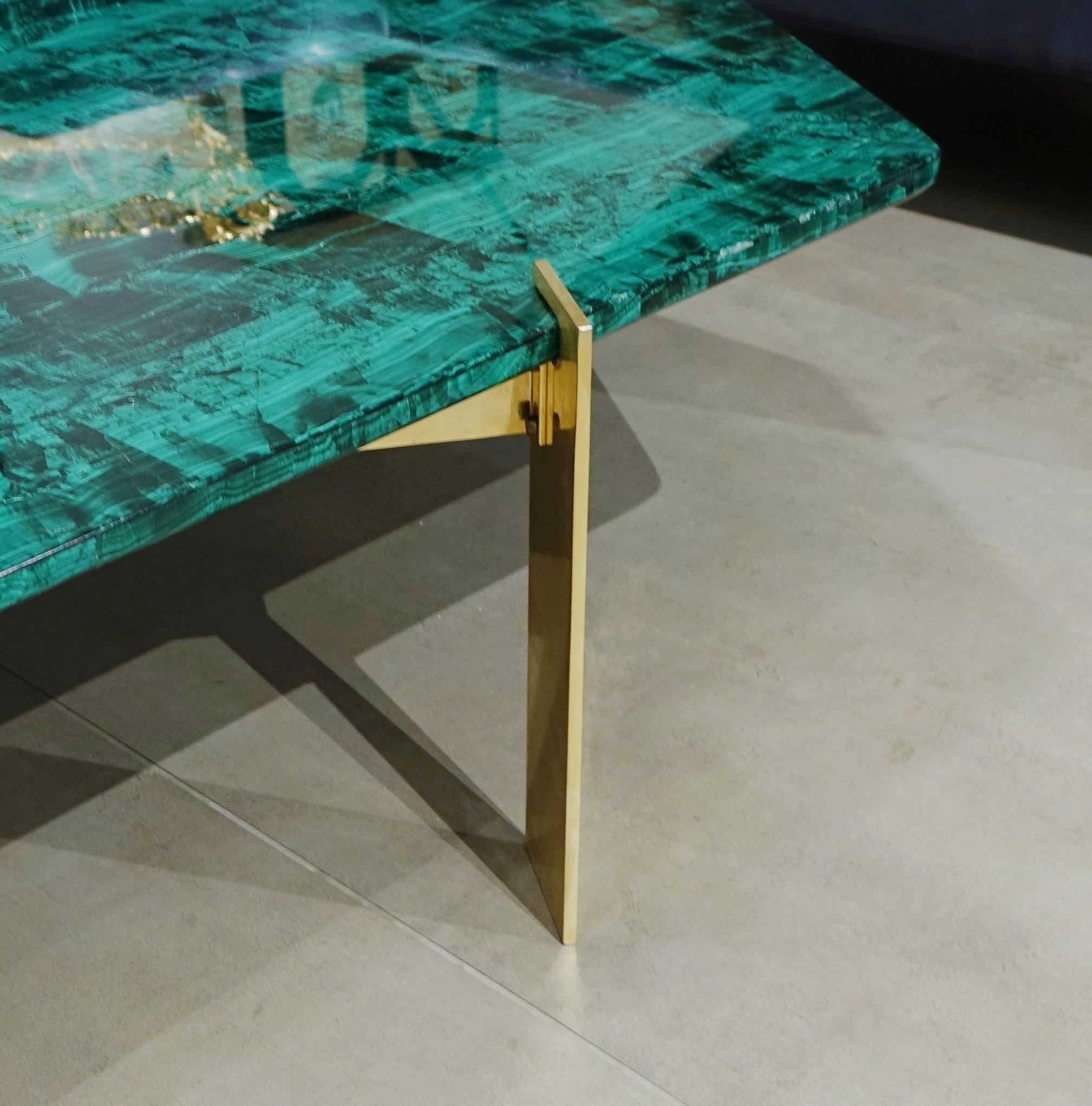 Living Table Modern Design Malachite Stones 1