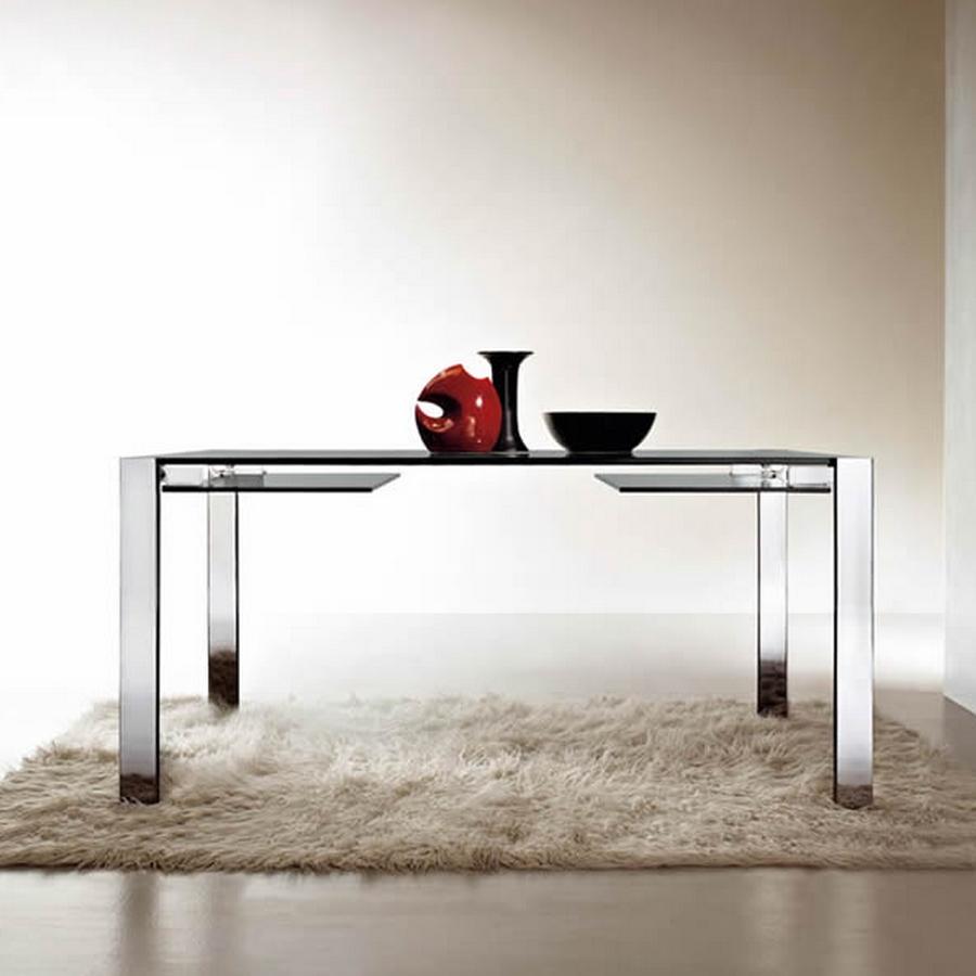 Table à manger en verre Livingstone:: conçue par Giulio Mancini:: fabriquée en Italie Neuf - En vente à Beverly Hills, CA