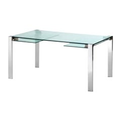 Livingstone Glass Dining Table, Designed by Giulio Mancini, Made in Italy