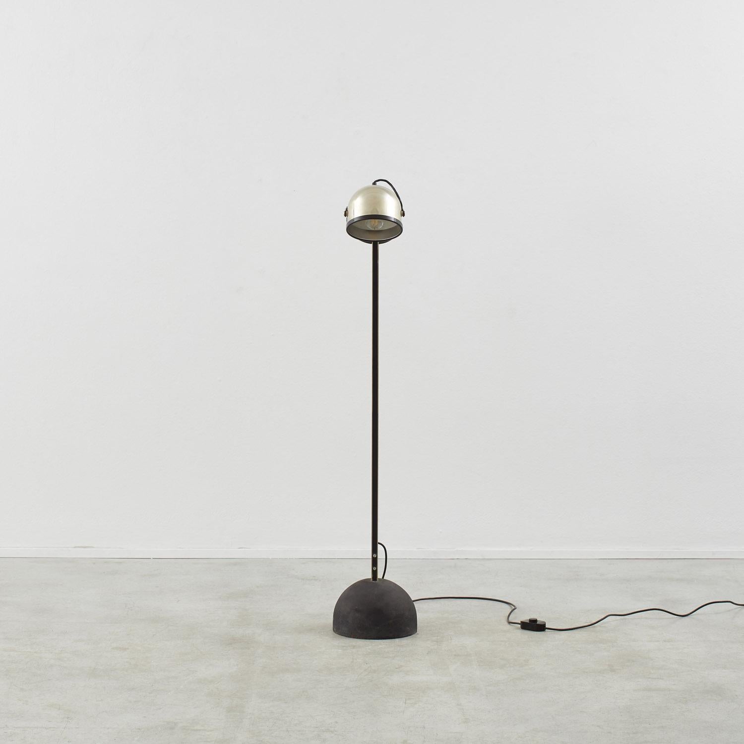 Chrome Livio Castiglioni & Gae Aulenti Trepiù floor lamp for Stilnovo - Italy, 1970s